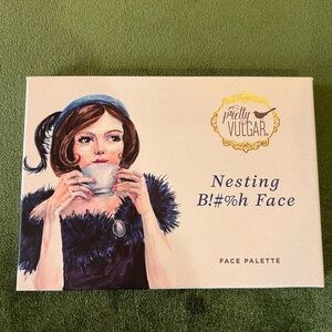 Pretty Vulgar Nesting Face Palette with Chic Illustration